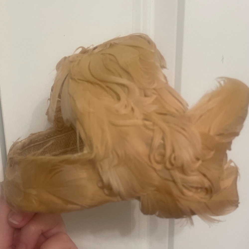 Antique 1950s feather headband